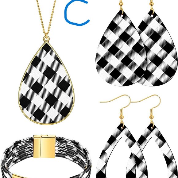 New 4 Pieces Women's Glitter Jewelry Set Bridal Wedding Multi-Layer Bracelet - Picture 5 of 15